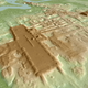3D image of the site of Aguada Fénix based on lidar.